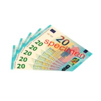 Euro banknotes - 20 euros | Bulk set | 100 pieces