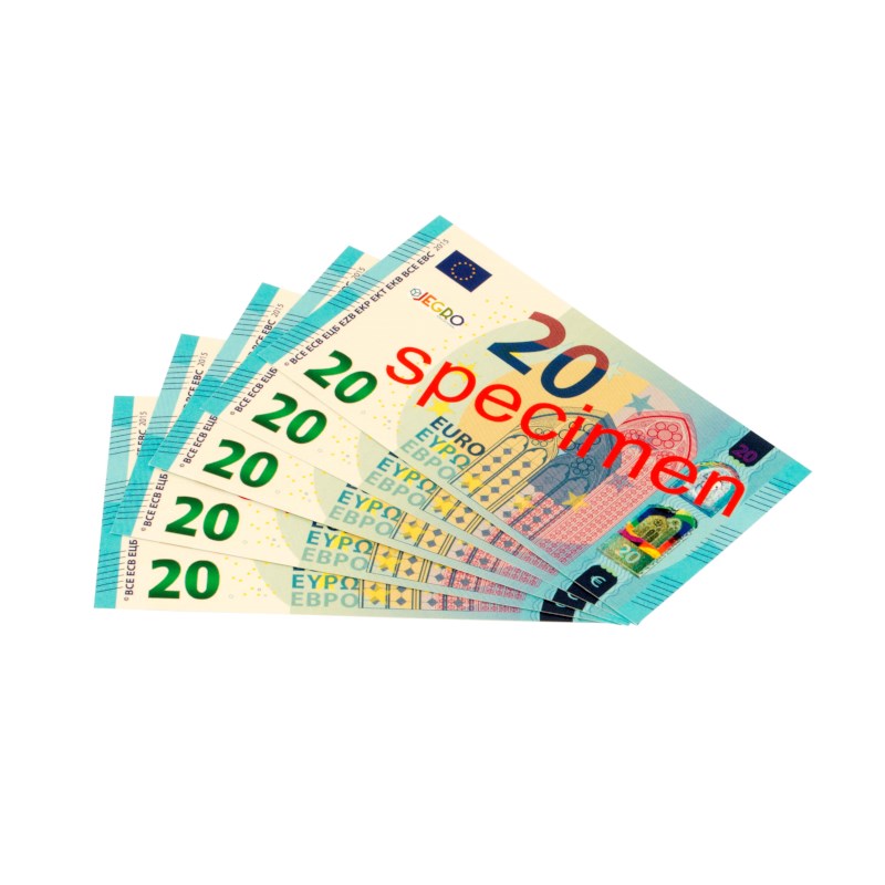 Euro banknotes - 20 euros | Bulk set | 100 pieces