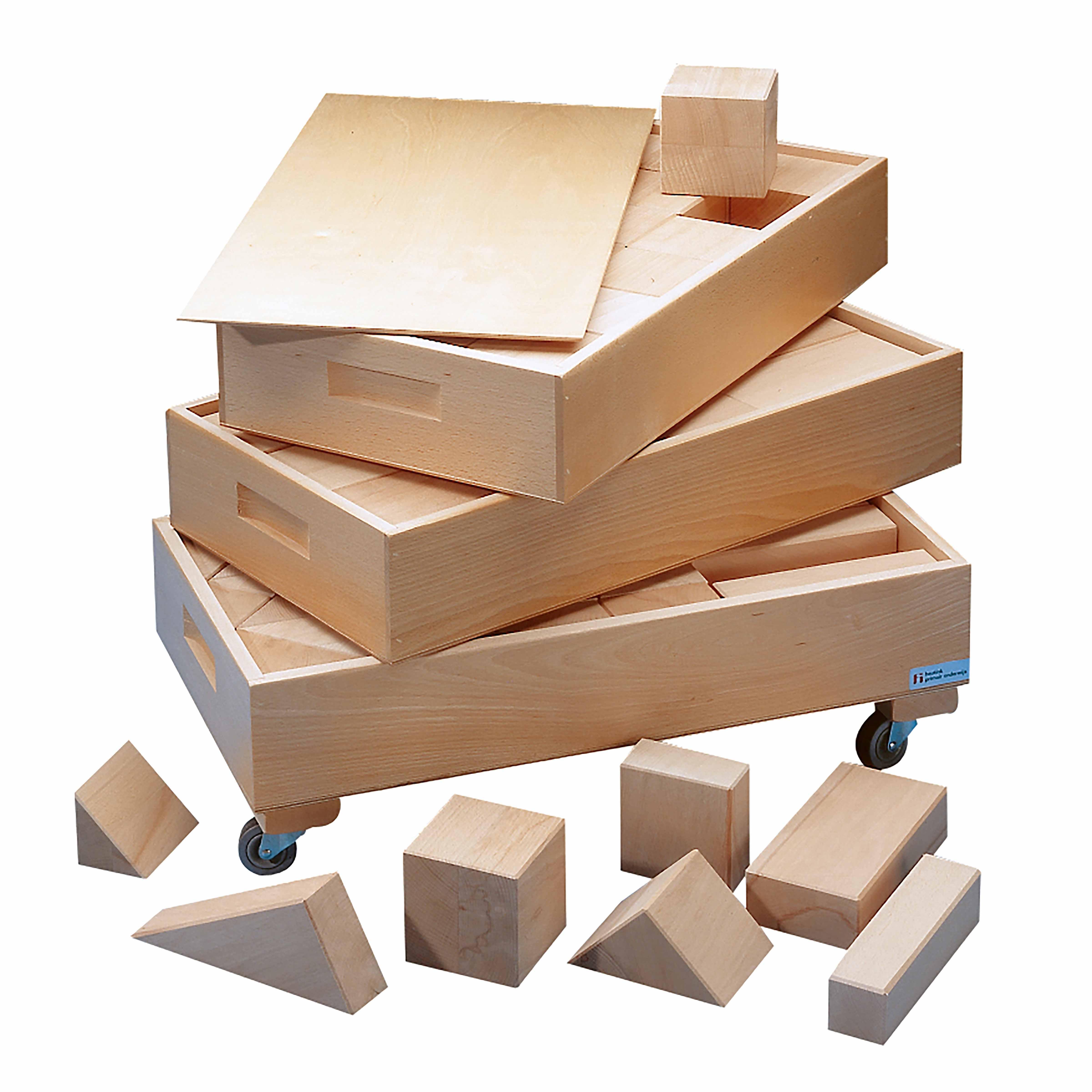 large wood building block set