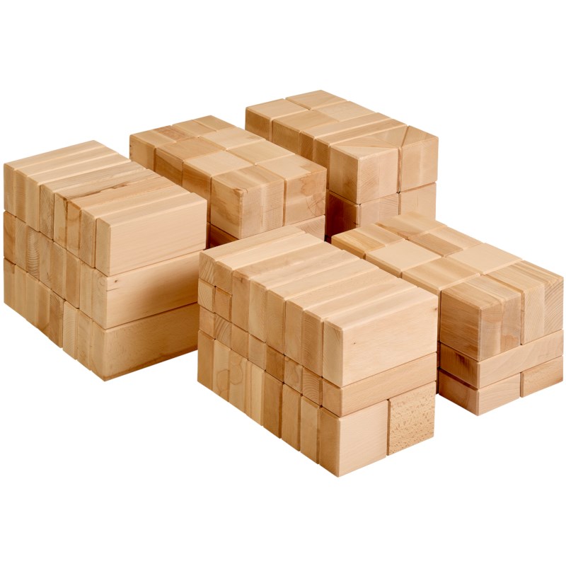 Large wooden building blocks (156)