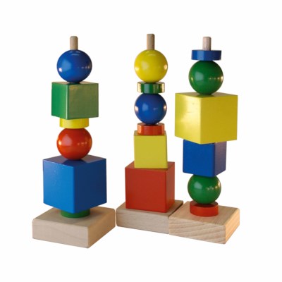 Shapes Tower In Cardboard Box Educo