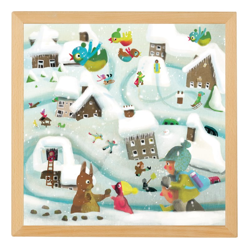 Extreme cold l Wooden puzzle l 64 puzzle pieces l Educo