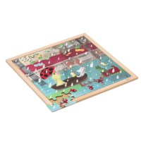 Extreme weather - rain | Educo | Jigsaw puzzle | 64 puzzle pieces | BUITENGEWOON.