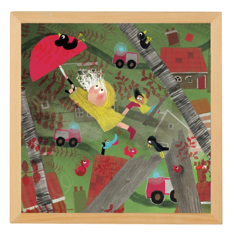 Extreme wind l Wooden puzzle l 81 puzzle pieces l Educo