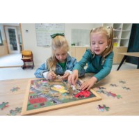 Extreme wind l Wooden puzzle l 81 puzzle pieces l Educo