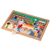 Math puzzles number sense - set of 4 l Wooden puzzles l Educo