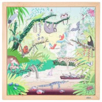 Vocabulary puzzle coral l Wooden puzzles l 49 puzzle pieces l Educo
