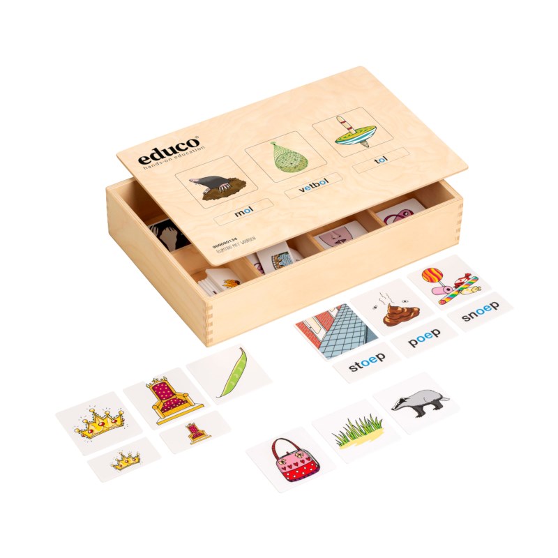 Rijmtrio met woorden