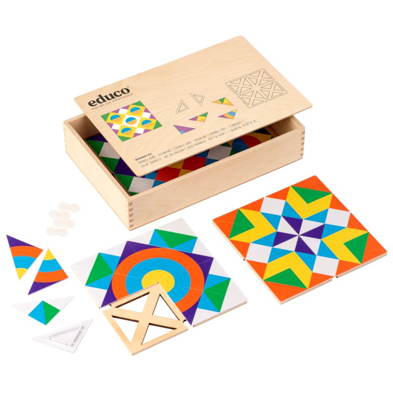 Triangle game – colour art