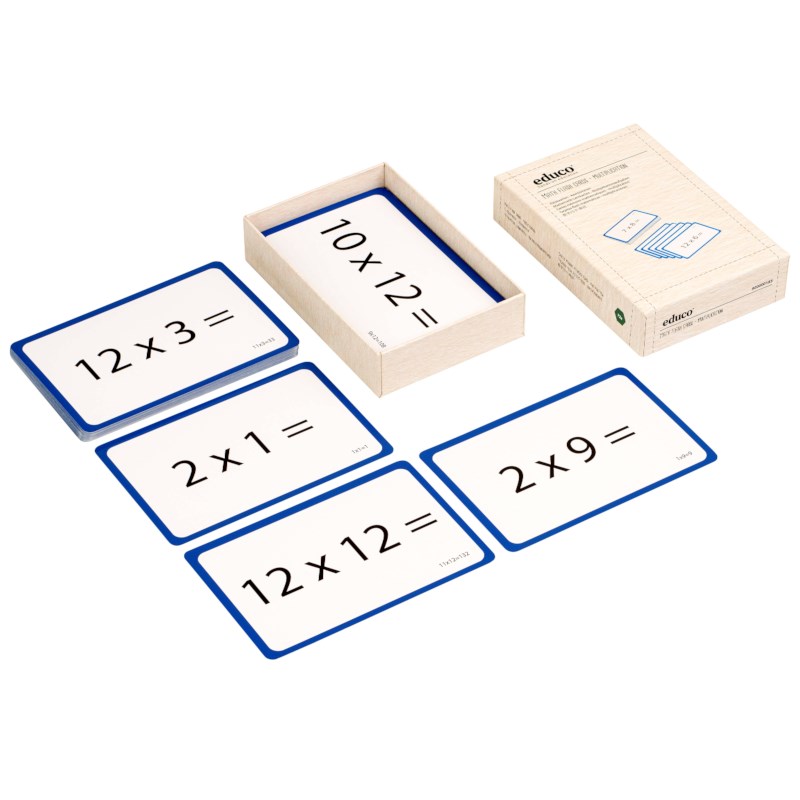 Math flash cards - multiplication