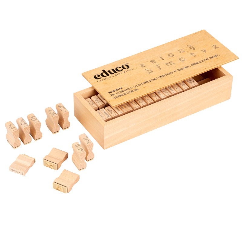 Letter stamps outline