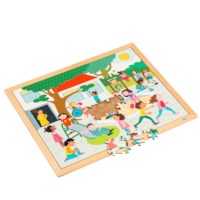 Puzzle together - in the schoolyard