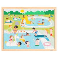 Puzzle together – in the swimming pool