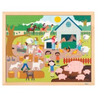 Puzzle together - at the petting zoo