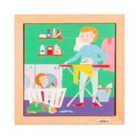 Toddler puzzle - the laundry