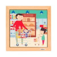 Toddler puzzle - in the supermarket