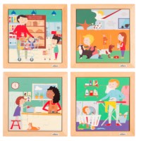Toddler - bundle pack | Educo | Jigsaw puzzle | 4 puzzles | HUMMEL.