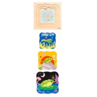 Growth puzzle-frog