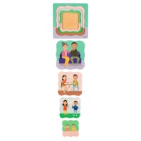 Growth puzzle grandpa - grandma