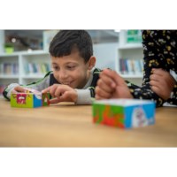 Block puzzle, robots