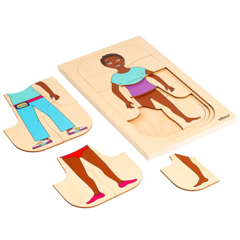 Getting dressed puzzle - girl