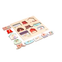 Surprise puzzle - animal houses