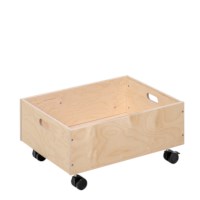 Storage box small, with wheels