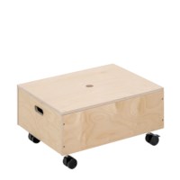 Storage box small, with wheels