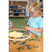 Habitats - garden | Educo | jigsaw puzzle | 49 puzzle pieces | NATUURLIJK. 