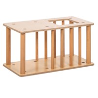 Cube double sized with bars and topside hole