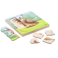 In the forest - growth owl | Educo | layer puzzle | 31 puzzle pieces | GROEIGEHEIM.