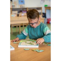 In the forest - growth frog | Educo | layer puzzle | 31 puzzle pieces | GROEIGEHEIM.