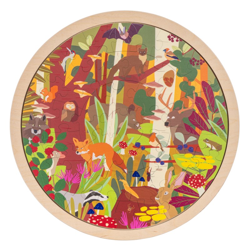 Habitats - forest | Educo | jigsaw puzzle | 49 puzzle pieces | NATUURLIJK.