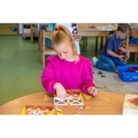 Triangle game - animal art | Educo | game box | FIGUURLIJK.