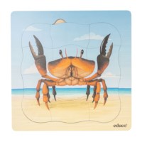 On the beach - bundle pack | Educo | Layer puzzle | 5 puzzles | GROEIGEHEIM.