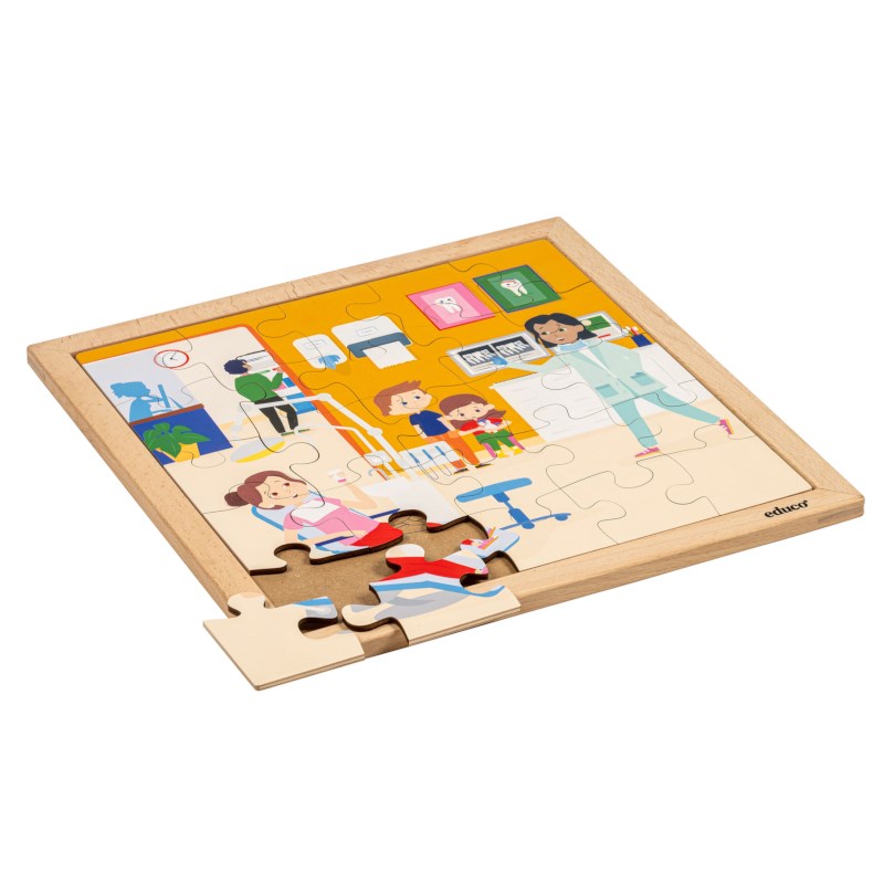 Healthcare – dentist | Educo | jigsaw puzzle | 25 puzzle pieces | GEZOND.