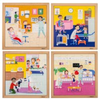 Healthcare – bundle pack | Educo | jigsaw puzzle | 4 puzzles | GEZOND.