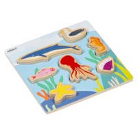 Animal friends – in the sea | Educo | inset puzzle | 7 puzzle pieces | GRIP. 