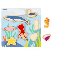 Animal friends – in the sea | Educo | inset puzzle | 7 puzzle pieces | GRIP. 