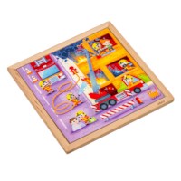 Emergency services - fire brigade | Educo | jigsaw puzzle | 36 puzzle pieces | ACTIE.