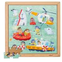 Emergency services - coast guard | Educo | jigsaw puzzle | 64 puzzle pieces | ACTIE.