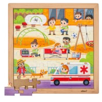 Emergency services - police | Educo | jigsaw puzzle | 49 puzzle pieces | ACTIE.