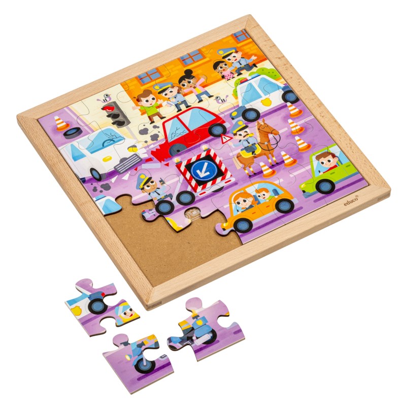 Emergency services - ambulance | Educo | jigsaw puzzle | 25 puzzle pieces | ACTIE.