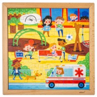 First responders - police | Educo | jigsaw puzzle | 49 puzzle pieces | ACTIE..