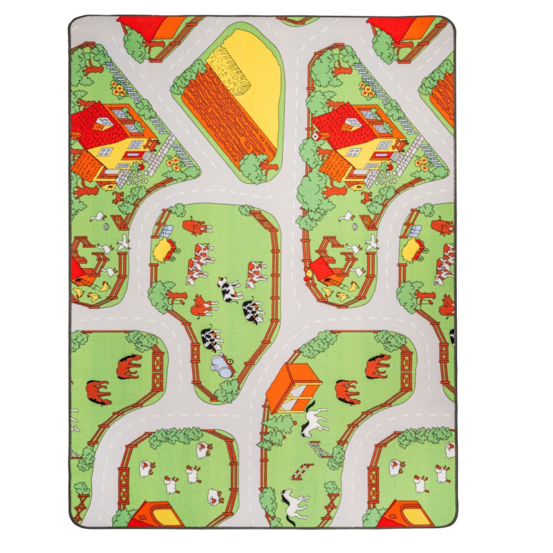 Traffic play mat farm 150 x 200 cm