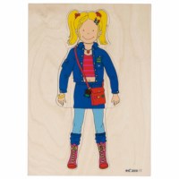 Getting dressed puzzle - girl
