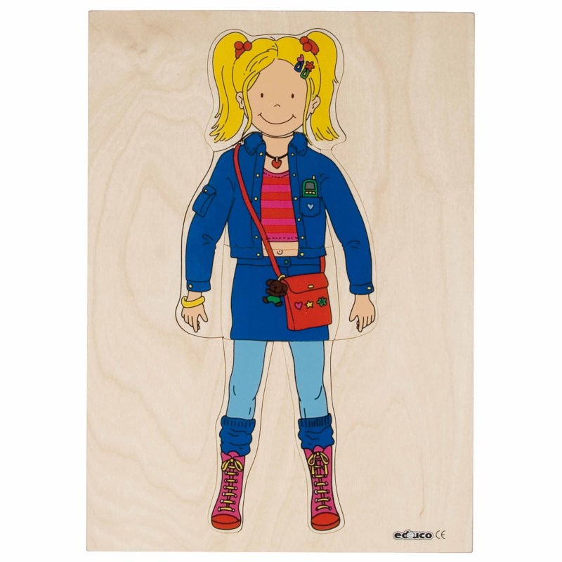 Getting dressed puzzle - girl