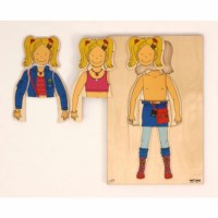 Getting dressed puzzle - girl