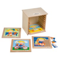 Puzzle set girls - set of 4
