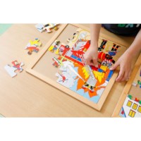 Street action puzzle - fire 